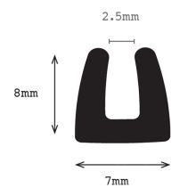 EPDM Befestigungsgummi (U-Kanal)